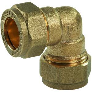 Equal Elbow Compression DZR 22 mm