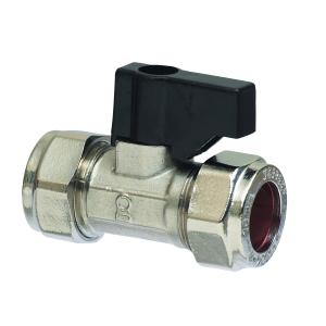 Hand Operated Straight Isolating Valve Chrome 15mm
