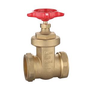 Gate Valve Wheel Head 54mm Brass - BS5154