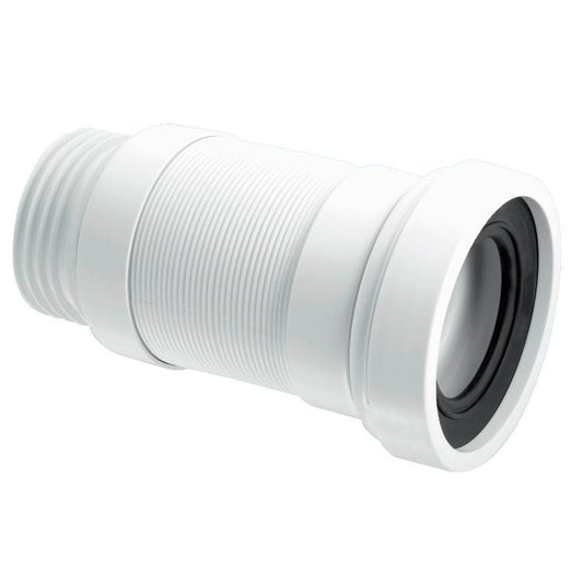McAlpine 3.5in Straight Medium Flexible WC Connector