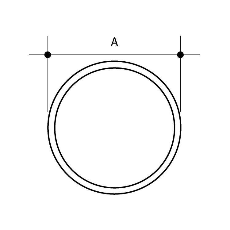 Wavin Osma Waste Plain Ended Pipe Black 40mm x 3m