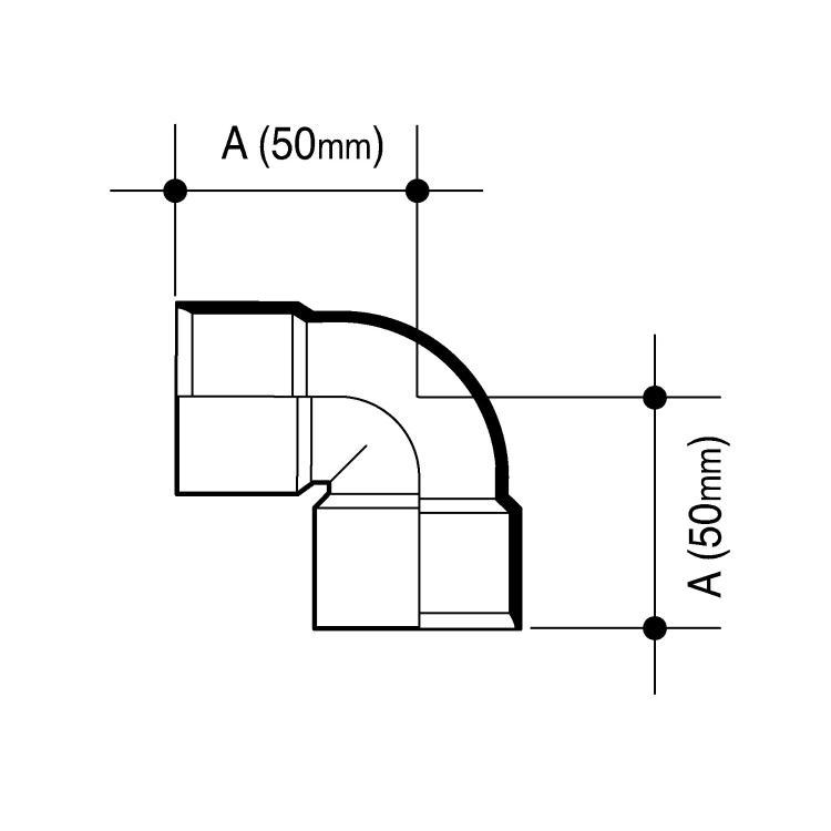 Wavin Osma Knuckle Bend 90 Degree Black 40mm 5Z160B