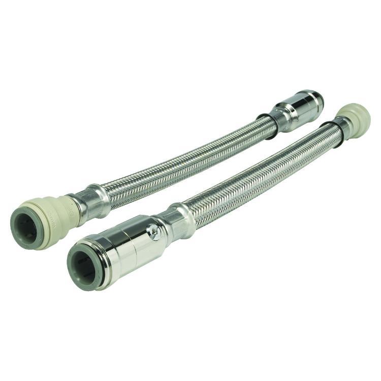 JG Speedfit Flexible Hose With Service Valve 15mm x 15mm 500mm - FLX45P