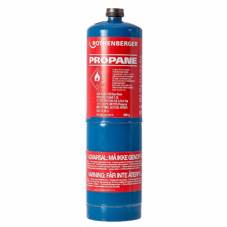 Rothenberger Propane Soldering Gas Cylinder 400G 35535