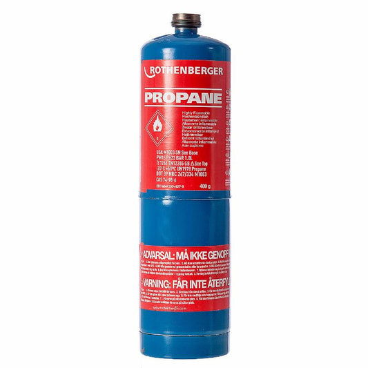 Rothenberger Propane Soldering Gas Cylinder 400G 35535