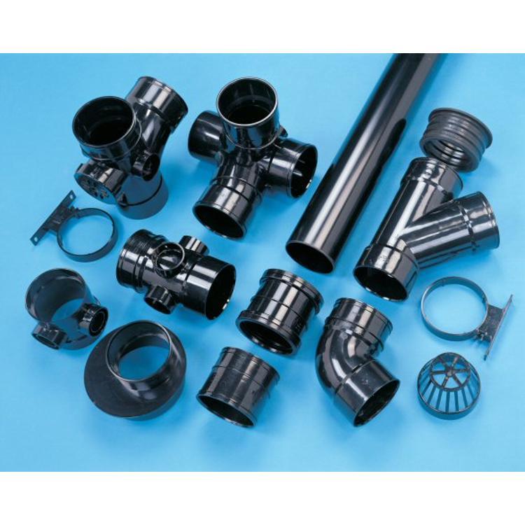 Wavin OsmaSoil Strap Boss Black 110mm 4S319B