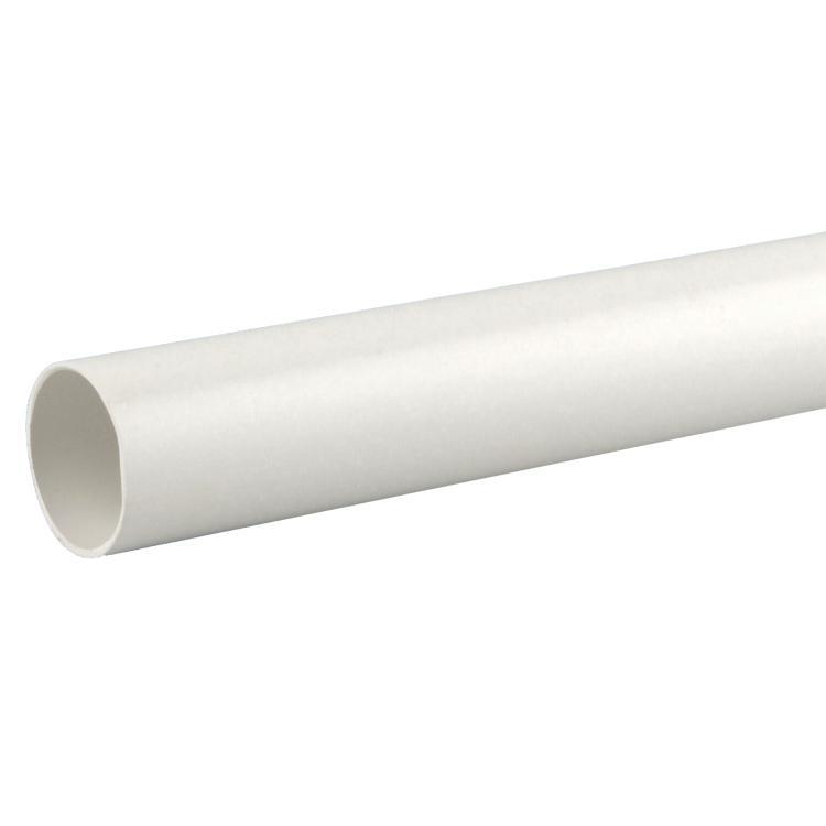 Wavin Osma Waste Plain Ended Pipe White 40mm x 3m