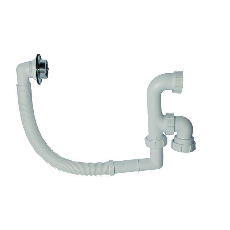 McAlpine Bath Trap and Overflow White 60mm FSK10