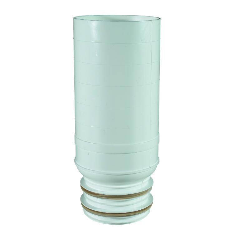 Hunter Multikwik Pan Connector Extension for 3.5in Soil Pipe White Mkeb