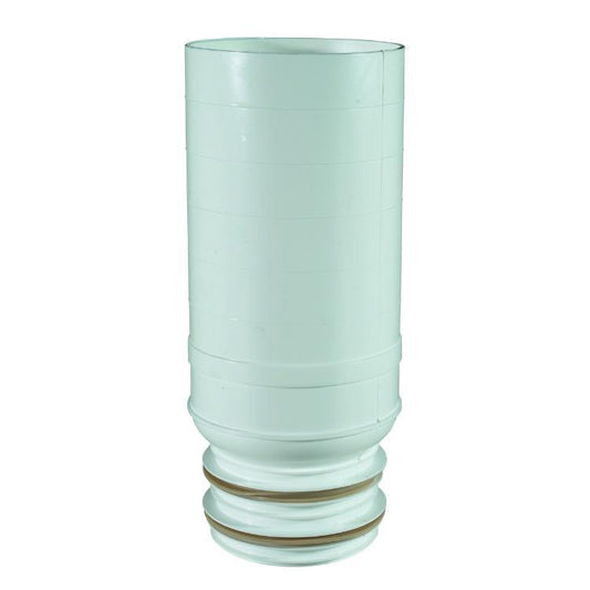 Hunter Multikwik Pan Connector Extension for 3.5in Soil Pipe White Mkeb