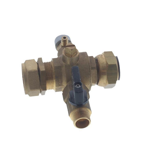 Halstead 300723 22mm Ball Valve with Drain