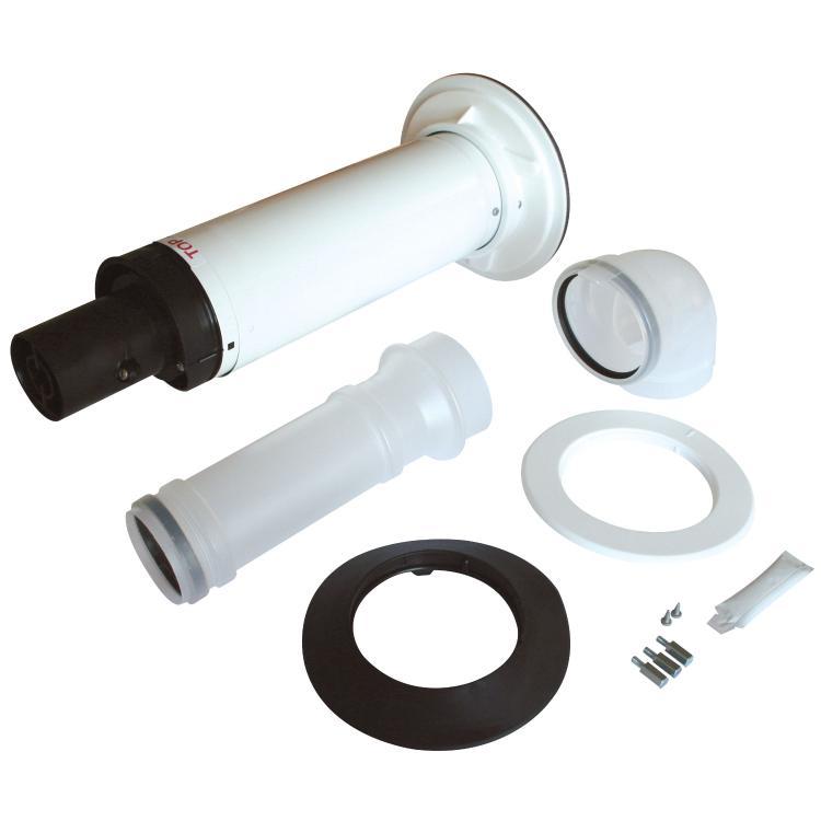 Worcester Long Telescopic Boiler Flue Kit 60mm/100mm