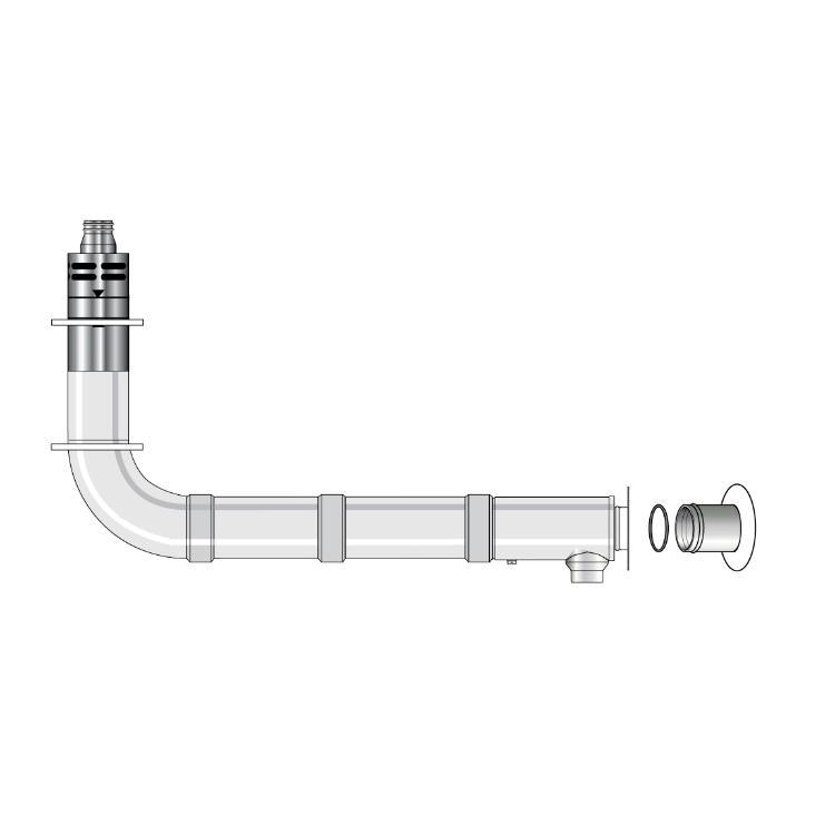 Grant EZ Fit 15-26kW Boiler Balanced Flue High Level Flue Kit 1200mm