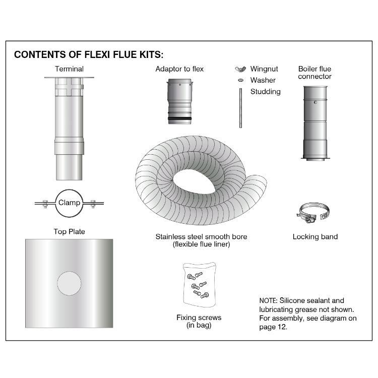 Grant Vortex 100mm x 6m Flex Boiler Flue Liner Kit