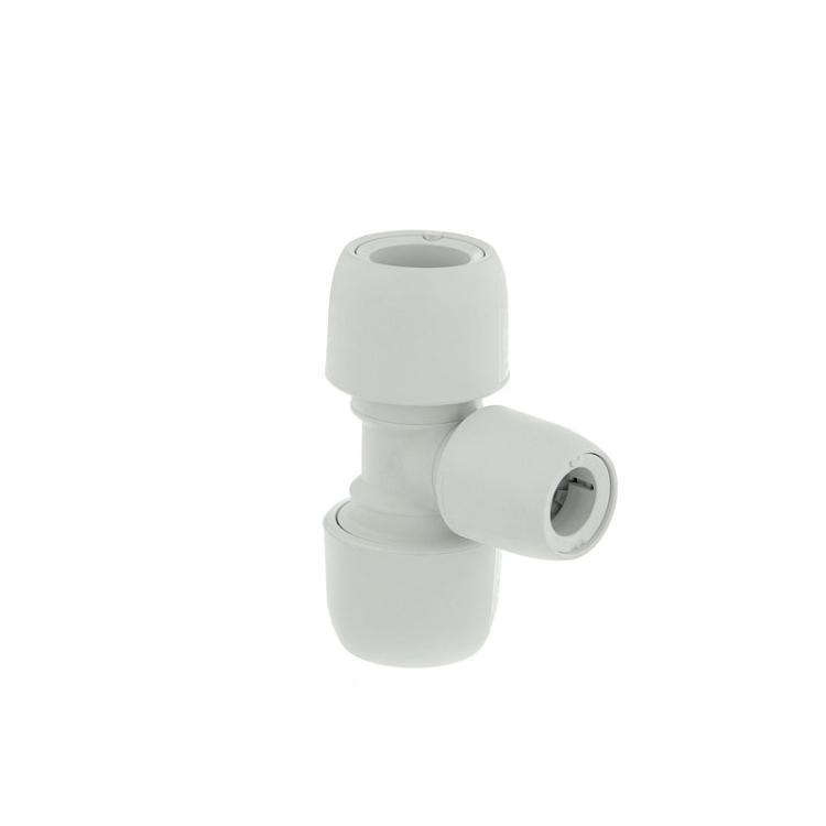 Hep2O Branch Reduced Tee White 22mm x 22mm x 15mm - HD13/22W