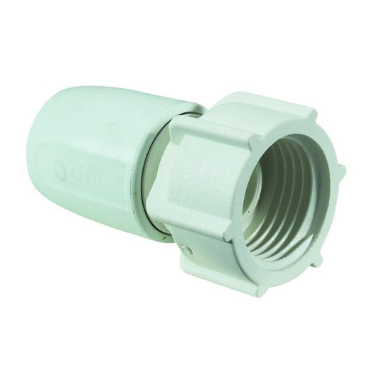 Hep2O Push-Fit Hand Tighten Tap Connector White 3/4" x 22mm - HD26B/22W