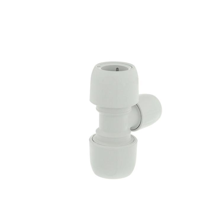 Hep2O Branch Reduced Tee White 15mm x 15mm x 10mm - HD13/15W
