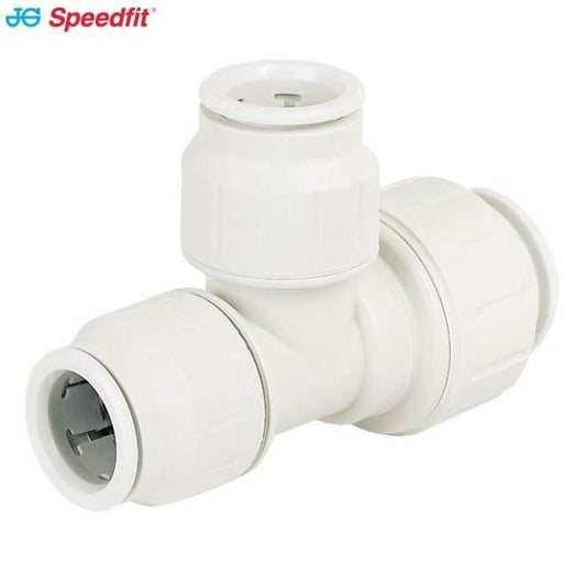 JG Speedfit Reducing Tee White 15mm x 15mm x 22mm - PEM3022BW