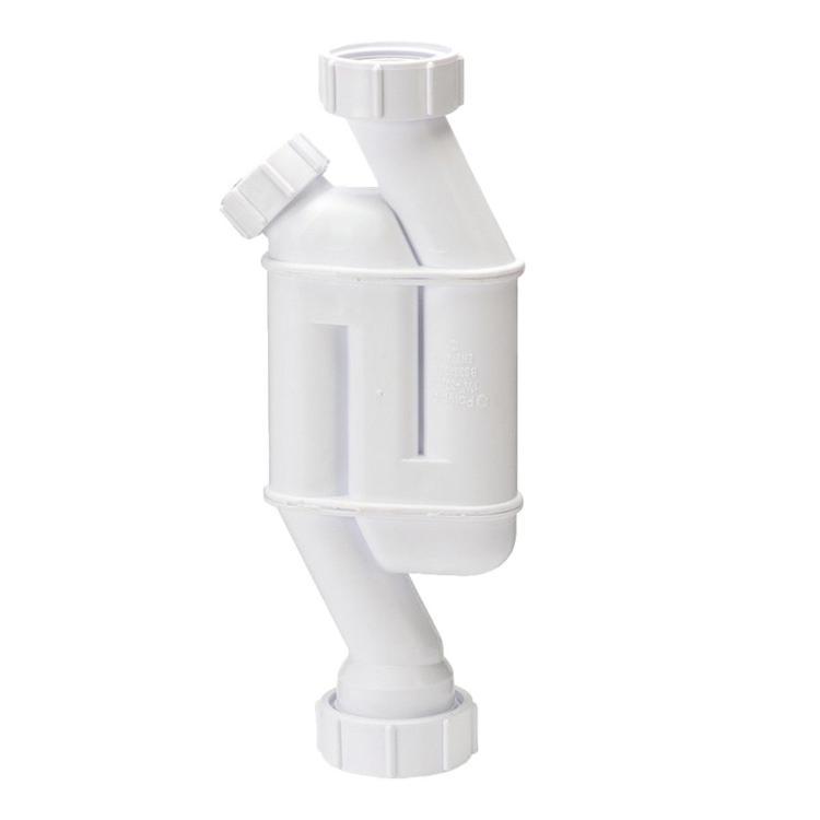 Polypipe Trap Straight Through With 1 Cleaning Eye White 32 mm WST1