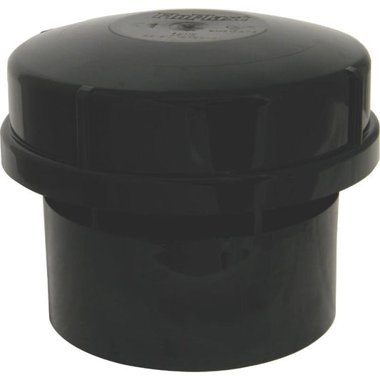 Plumbright Solvent Weld Air Admittance Valve Black 110mm AV110