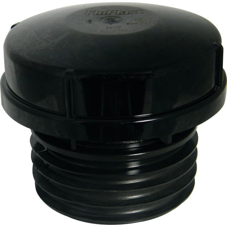 Plumbright Push-Fit Air Admittance Valve Black 110mm AF110