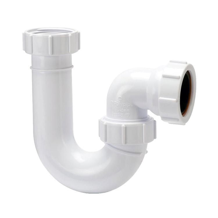 Polypipe 40mm P Trap Seal White 75mm PWT63