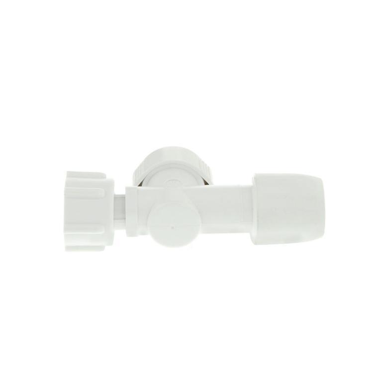 Hep2O Push-Fit Straight Service Valve White 15mm x 1/2in HX18/15W