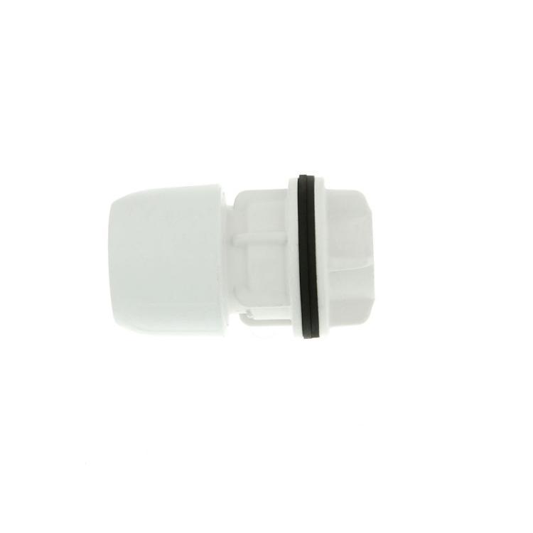 Hep2O Push-Fit Tank Connector White 1/2" x 15mm - HX20/15W