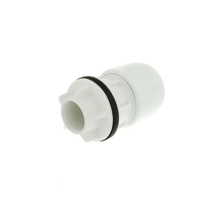 Hep2O Push-Fit Tank Connector White 1/2" x 15mm - HX20/15W