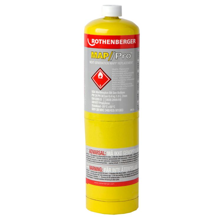Rothenberger Map-Pro Replacement Gas Cylinder 400g