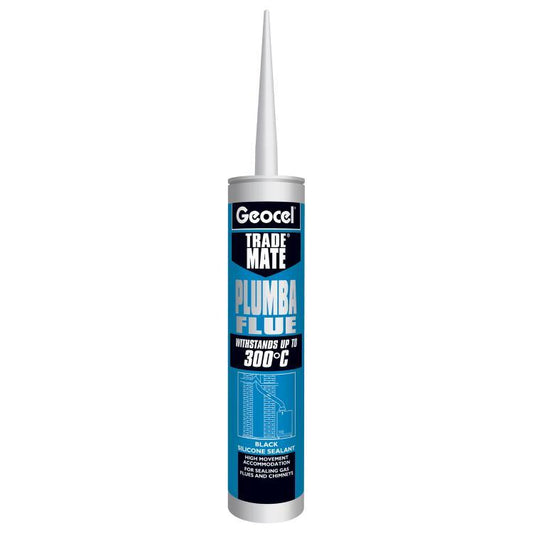 Geocel Trade Mate Plumber Flue Black Silicone Sealant 310ml