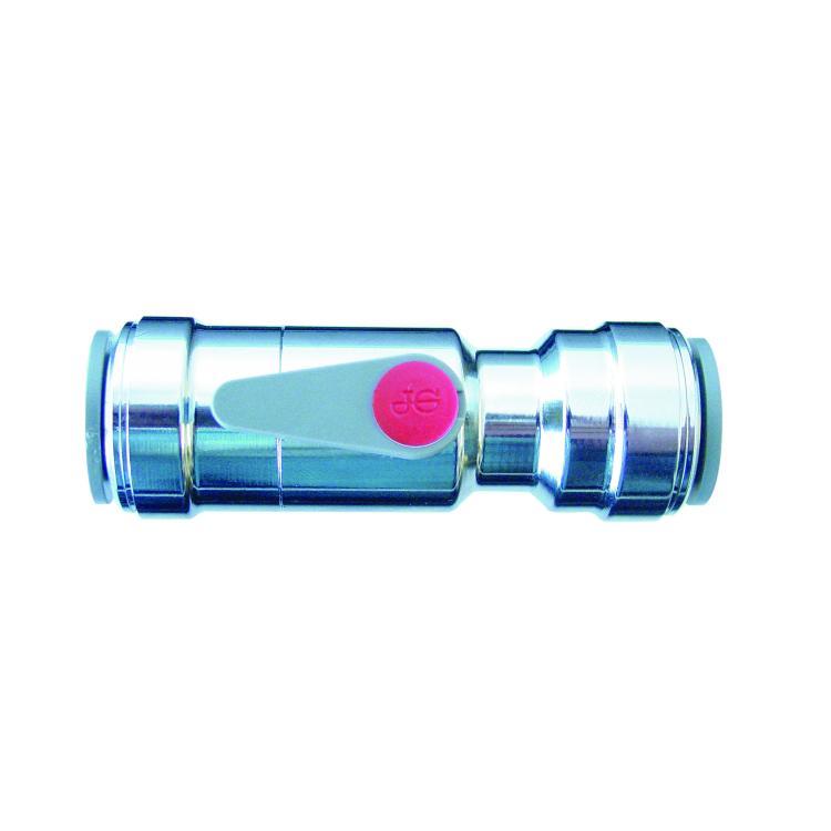 JG Speedfit Brass Chrome Plated Ball Valve 10 mm 10BV