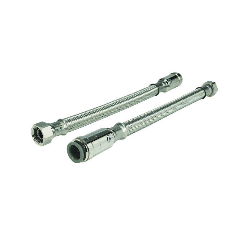 JG Speedfit Flexible Hose With Service Valve 15mm x 3/4" 500mm - FLX38P