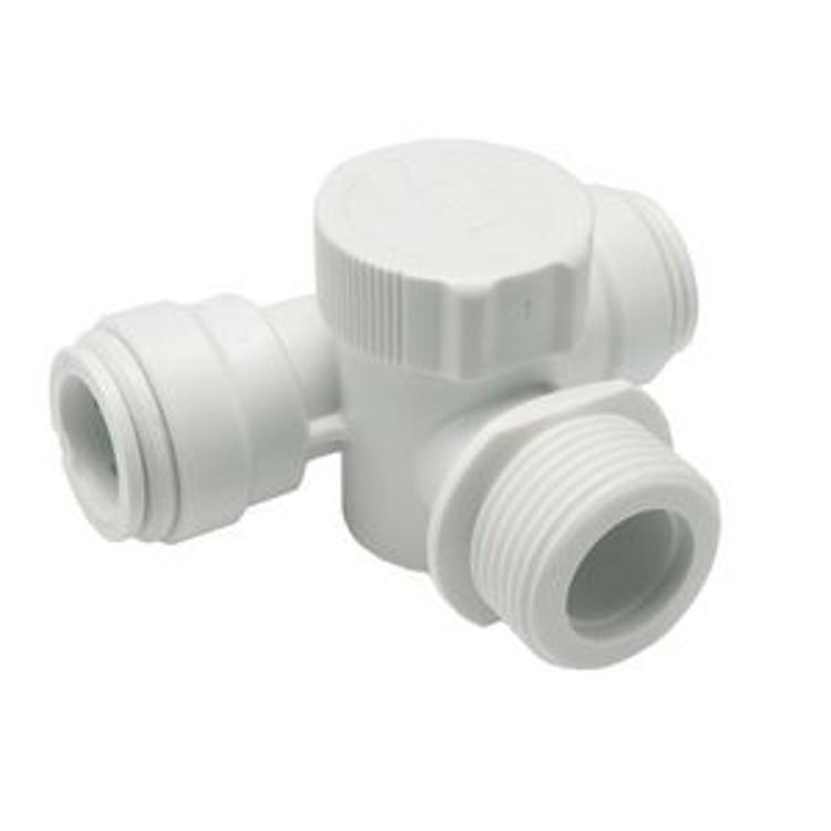 JG Speedfit Appliance Tee White 15mm x 3/4" - 15APT2