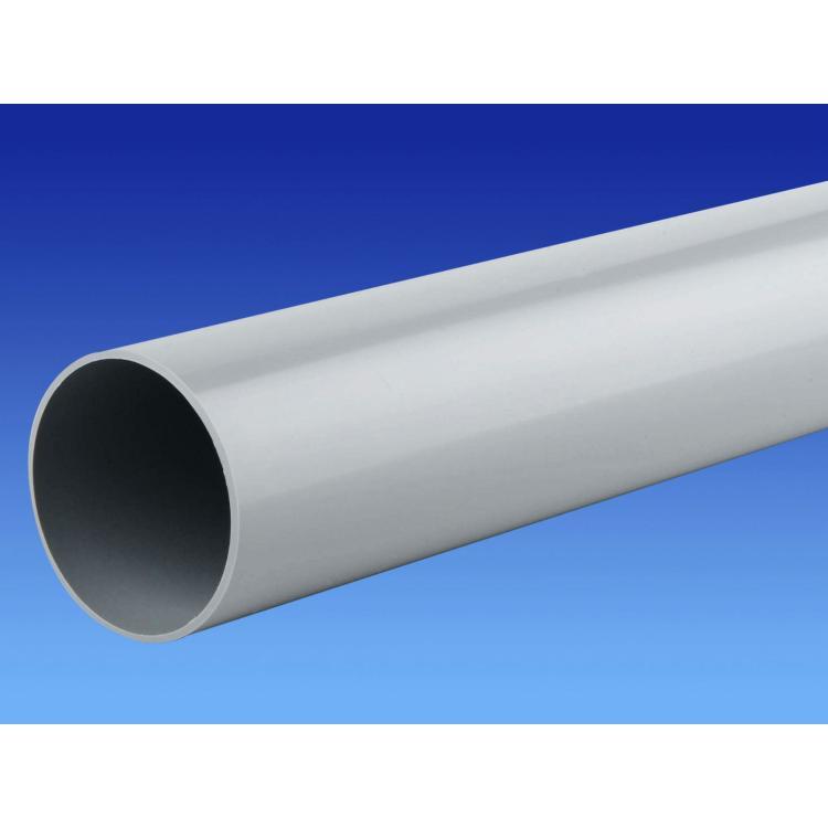 Osma RoundLine 2.75m Downpipe for 68mm Rainwater Guttering Systems - 0T086 Black