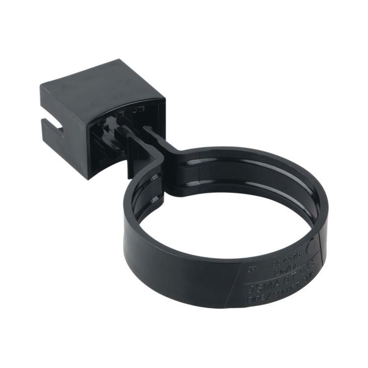 Osma 0T033B Roundline Guttering And Rainwater System Black Pipe Or Socket Bracket
