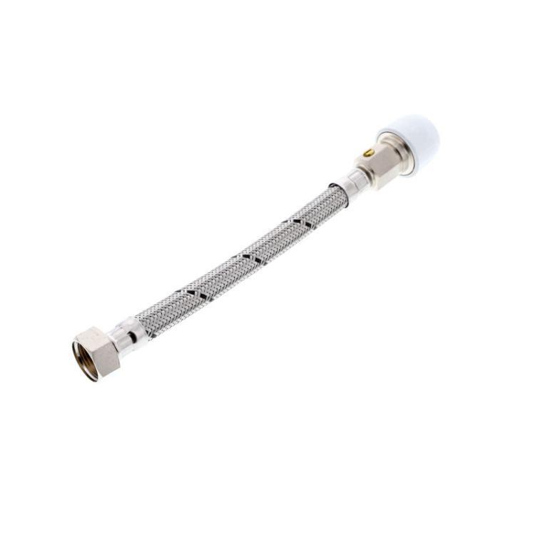 Hep2O Flexible Tap Connector Valve 15mm x 1/2" 300mm 2 Pack - HD125E/15W