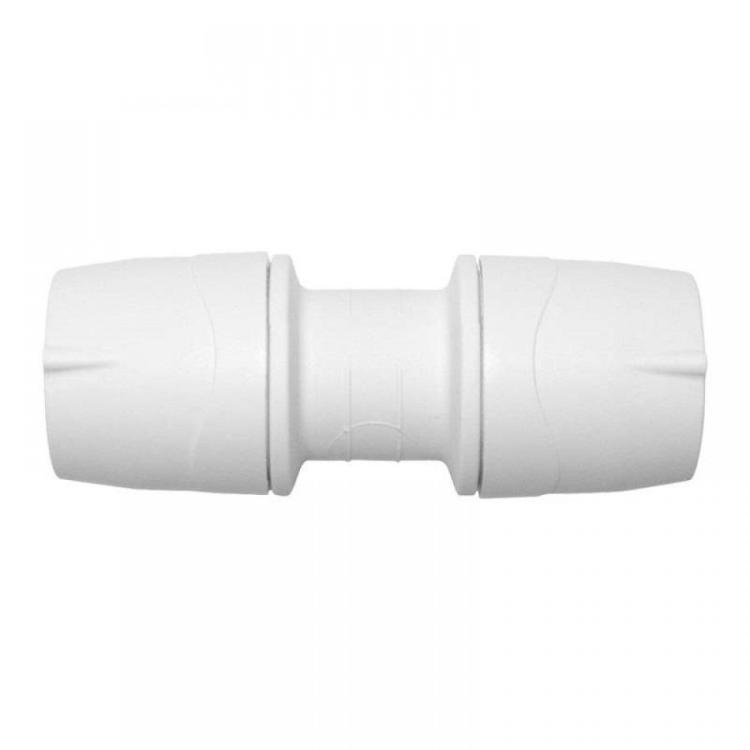 Polypipe PolyMax Straight Coupler White 28mm - MAX028