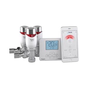 Drayton MiGenie Thermostat Wish1 & TRV4 Pack