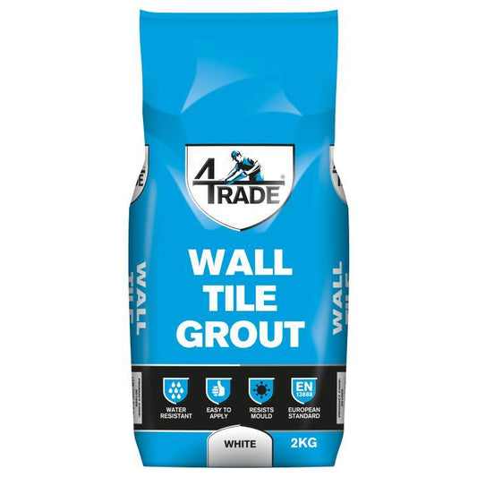 4TRADE White Wall Tile Grout 5kg