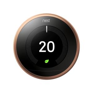 Google Nest Smart Thermostat - Copper - 3rd Generation - (without Adapter + USB)