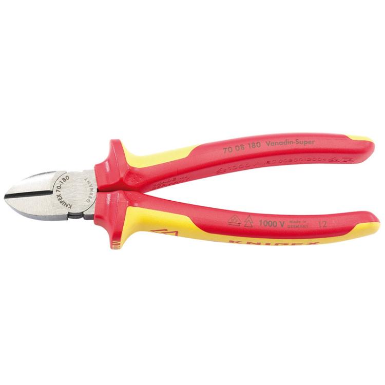 Draper 32021 VDE Fully Insulated Diagonal Side Cutters (180mm)