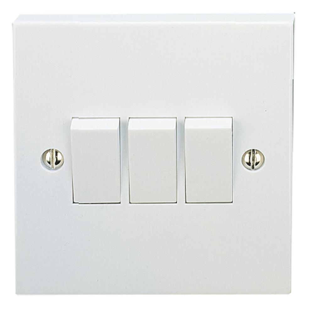 Deta Vimark 3 Gang 2 Way Light Switch - V1205