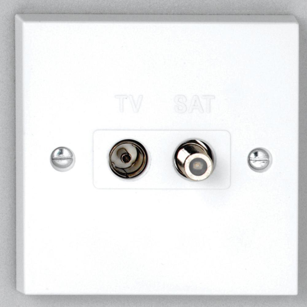 Deta Vimark Satellite and Coaxial Outlet - V1266