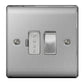 BG Brushed Steel 13A Switched Fuse Spur - NBS50