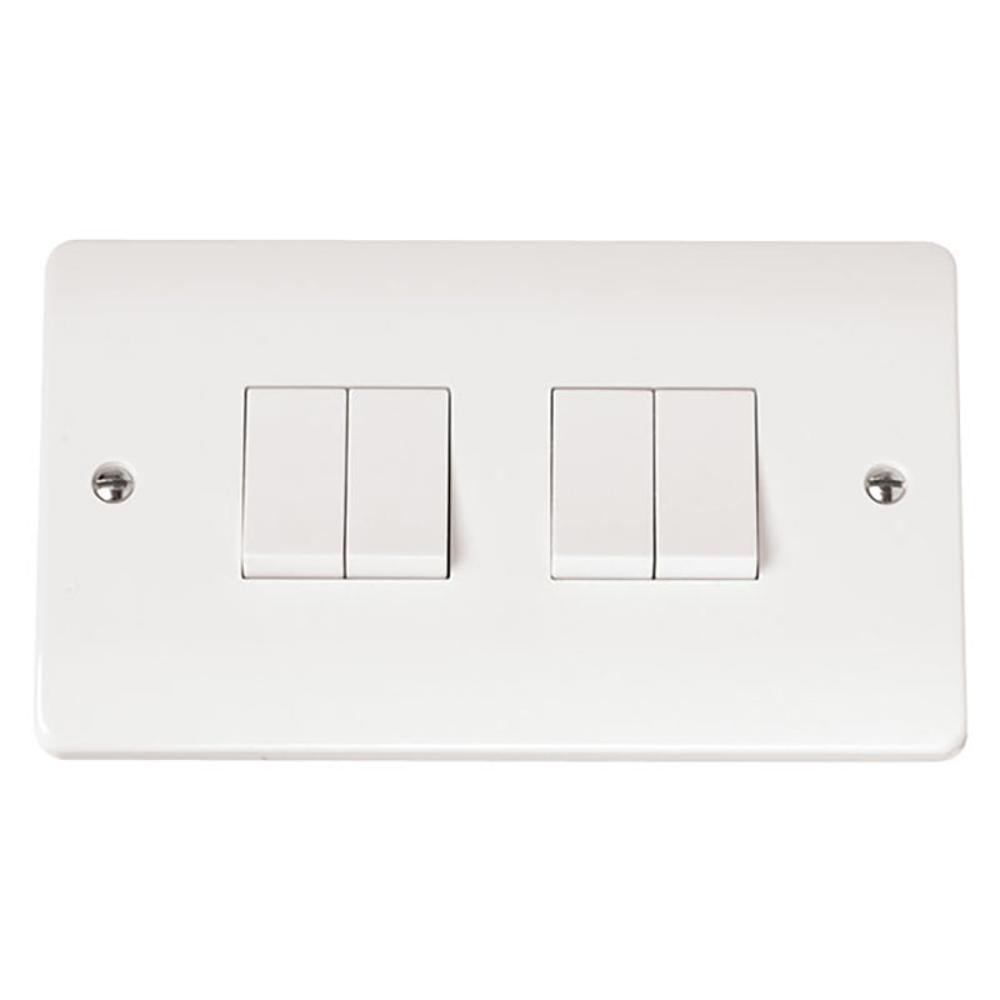 Click Mode 4 Gang 2 Way Light Switch - CMA019