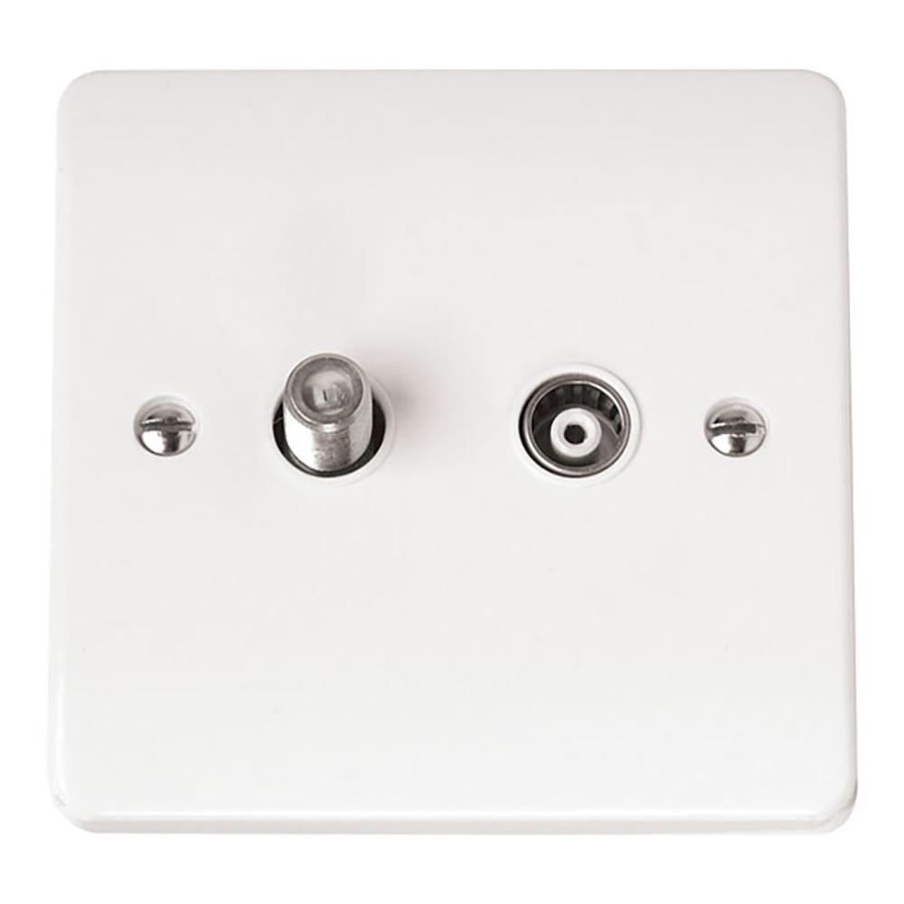 Click Mode Single Satellite & Coaxial Outlet - CMA156