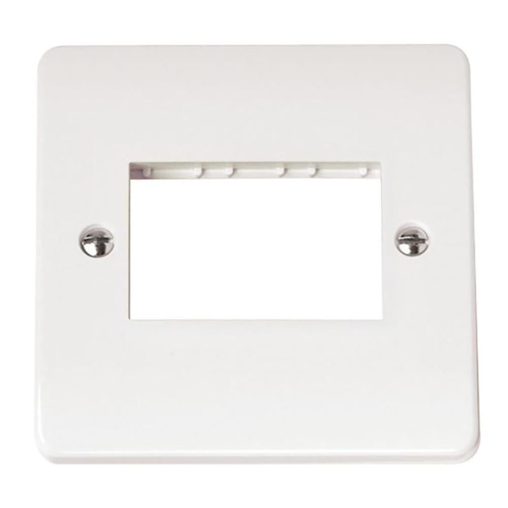 Click Mode CMA403 1 Gang Minigrid Unfurnished Plate - 3 Apertures - Mode