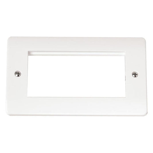 Click Mode CMA312 2 Gang New Media Unfurnished Plate - 4 Apertures - Mode