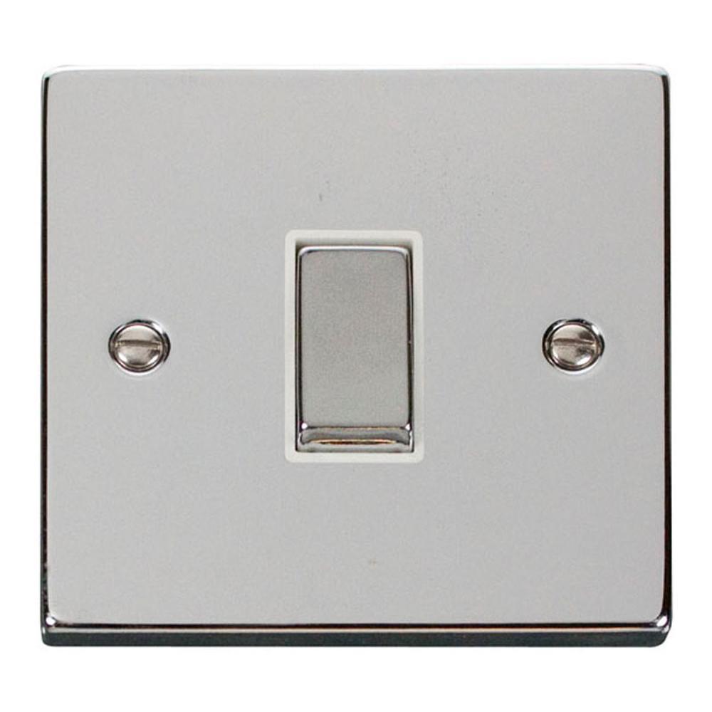 Click Polished Chrome 1 Gang Intermediate Switch - VPCH425WH